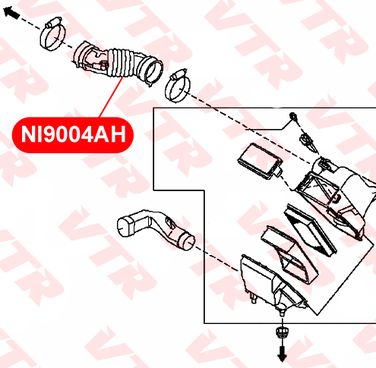 VTR NI9004AH Патрубок воздуховода - 2