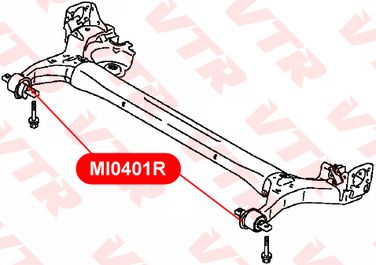 VTR MI0401R Сайлентблок балки задней подвески - 2