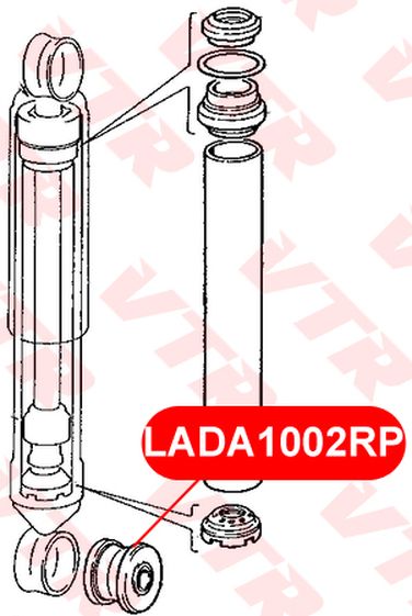 VTR LADA1002RP Полиуретановый сайлентблок амортизатора - 2