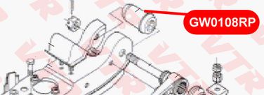 VTR GW0108RP Полиуретановый сайлентблок нижнего рычага передней подвески - 3