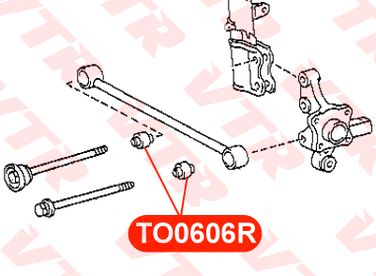 VTR TO0606R Сайлентблок поперечной тяги задней подвески - 2