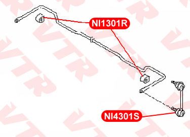 VTR NI4301S Тяга стабилизатора задней подвески - 2