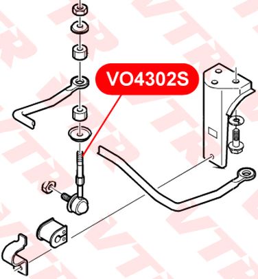 VTR VO4302S Тяга стабилизатора задней подвески - 2