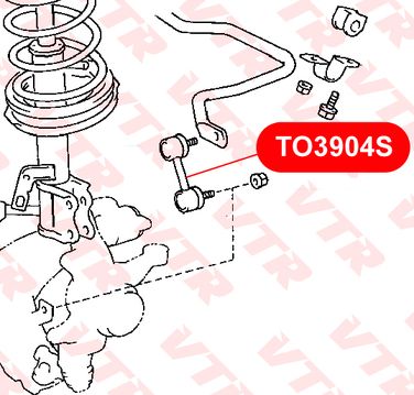VTR TO3904S Тяга стабилизатора передней подвески - 2