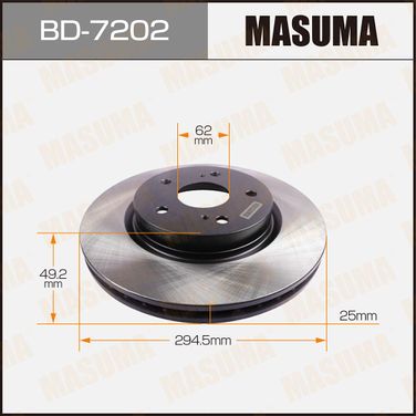 Masuma BD7202 Диск тормозной | перед | - 1