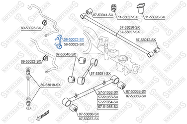 Stellox 5653022SX Тяга стаб. зад. л. KIA Sorento 04> vin: | лев | - 1
