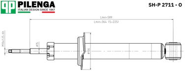 Pilenga SH-P 2711 - O Амортизатор масляный |зад, прав, лев | - 2
