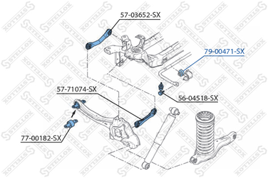 Stellox 79-00471-SX Втулка стабилизатора заднего Ford | прав/лев | - 2
