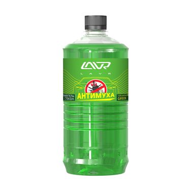 LAVR Ln1222 Снят с производства Омыватель стекол Антимуха Green концентрат 1:40, 1 л - 1