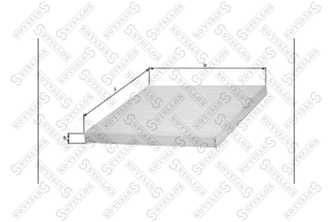 Stellox 71-10001-SX Фильтр салона Audi a4/a6 1.8-4.2/1.9TDi - 2
