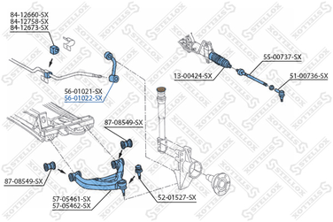 Stellox 56-01022-SX Тяга стаб.пер п. MB Sprinter/VW LT 28/l | перед прав | - 3