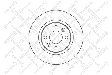 Stellox 6020-3939-SX Диск торм. Renault Logan 1,4/1,6 04> f | перед | - 1