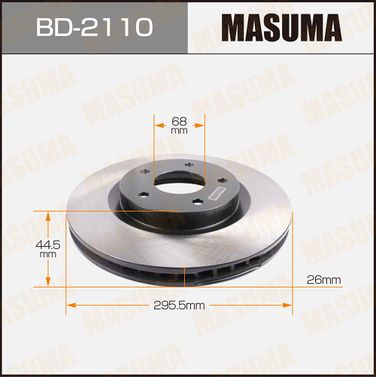 Masuma BD2110 Диск тормозной | перед | - 1
