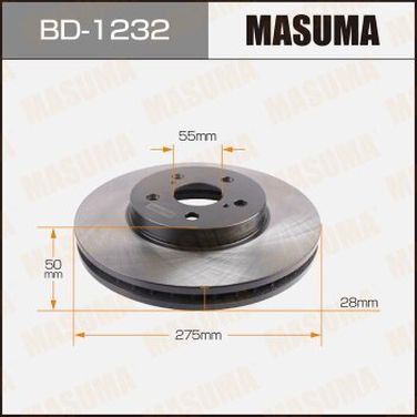 Masuma BD-1232 Диск тормозной | перед | - 1