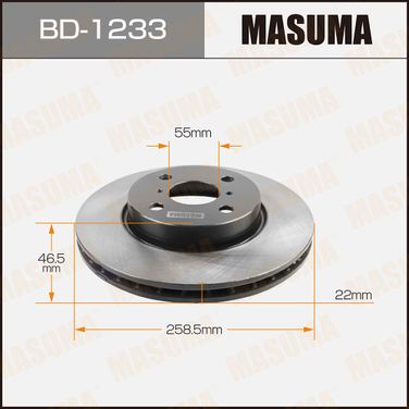 Masuma BD-1233 Диск тормозной | перед | - 1