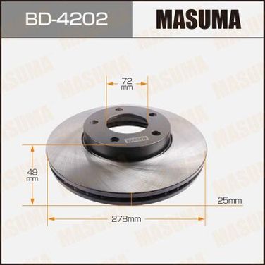 Masuma BD4202 Диск тормозной | перед | - 1