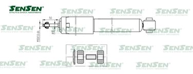 SENSEN 32130036 Амортизатор VW T4 07/90-04/03 пер.газ. | перед лев | - 1