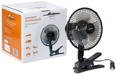 AIRLINE ACF-15-03 Вентилятор 15см с автоповоротом на прищепке металл 12 - 1