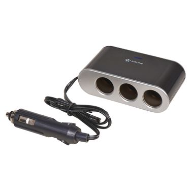 AIRLINE ASP-3S-15 Прикуриватель-разветвитель 3 гнезда 5А + USB 1A, с выключателями нагрузк - 3