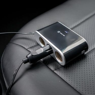 AIRLINE ASP-3S-15 Прикуриватель-разветвитель 3 гнезда 5А + USB 1A, с выключателями нагрузк - 7