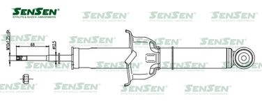 SENSEN 32130051 Амортизатор honda cr-v 01/95-02/02 зад.газ. - 1