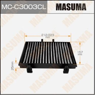 Masuma MCC3003CL Салонный фильтр masuma угольный delica, space gear - 1