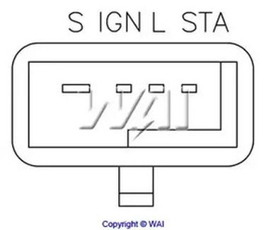 WAI D411XHD Regulator, ALT - 1