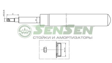 SENSEN 22130002 Амортизатор перед daewoo Nexia Espero ,chevrolet Lanos t100 - 1