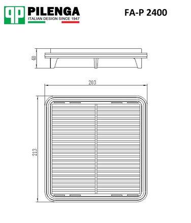 Pilenga FA-P 2400 Фильтр воздушный - 2
