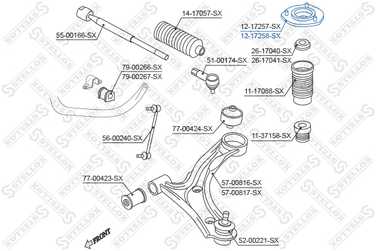 Stellox 12-17258-SX Опора амортизатора переднего Suzuki - 1