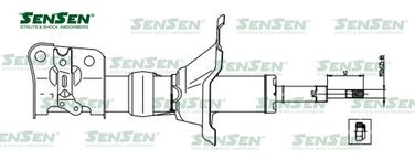 SENSEN 42140700 Амортизатор honda civic 01/01-09/05 пер.прав.газ. - 1