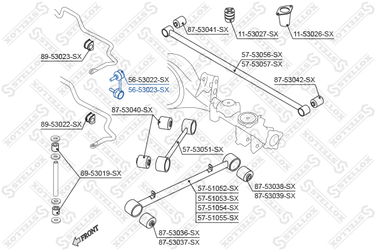 Stellox 56-53023-SX Тяга стаб. зад. п. KIA Sorento 04> vin: | прав | - 1