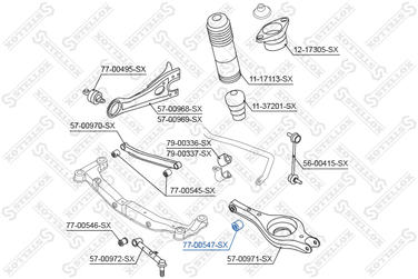 Stellox 77-00547-SX С/б зад. поперечной тяги Kia Ceed <07 | прав/лев | - 2