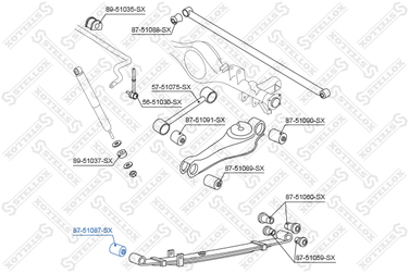 Stellox 87-51087-SX С/б рессоры пер. Hyundai H-1 96-01 | зад | - 1