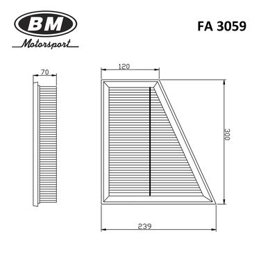 BM FA 3059 Фильтр воздушный - 2