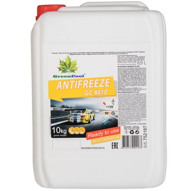 GreenCool 752187 Антифриз GreenCool gc4010 g11, 10 кг (жел.) - 1