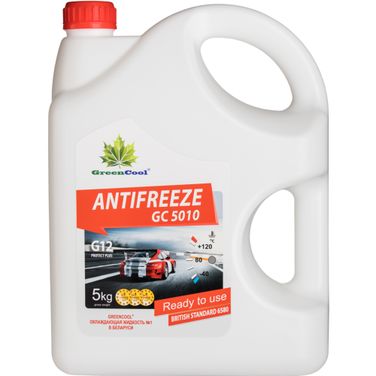 GreenCool 791685 Антифриз GreenCool gc5010 g12, 5 кг (красн.) - 1