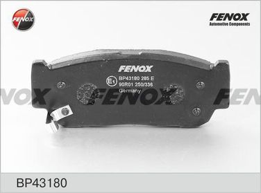 Fenox BP43180 Колодки тормозные дисковые | зад прав/лев | - 1