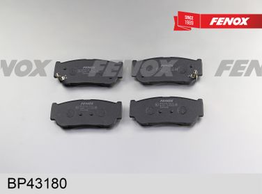 Fenox BP43180 Колодки тормозные дисковые | зад прав/лев | - 2
