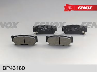 Fenox BP43180 Колодки тормозные дисковые | зад прав/лев | - 3