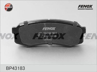 Fenox BP43183 Колодки тормозные дисковые | зад прав/лев | - 1