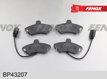 Fenox BP43207 Колодки тормозные дисковые | зад прав/лев | - 2