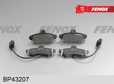 Fenox BP43207 Колодки тормозные дисковые | зад прав/лев | - 3