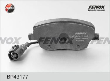 Fenox BP43177 Колодки тормозные дисковые с датчиком | перед прав/лев | - 1