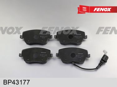 Fenox BP43177 Колодки тормозные дисковые с датчиком | перед прав/лев | - 2