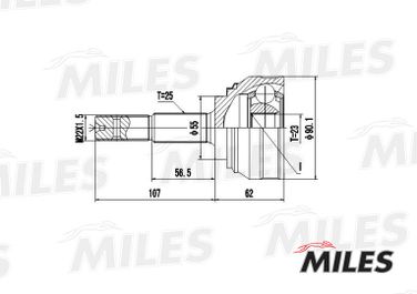 Miles GA20334 Шрус nissan sunny 1.6 90-95 нар. - 3
