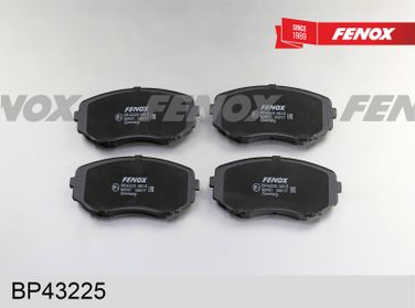 Fenox BP43225 Колодки тормозные дисковые | перед прав/лев | - 2