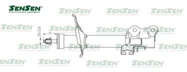 SENSEN 42130227 Амортизатор nissan almera classic/n16 08/00- пер.лев.газ. - 1