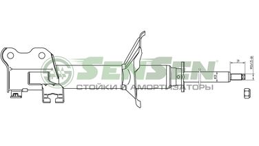 SENSEN 42130070 Амортизатор | перед лев | - 1