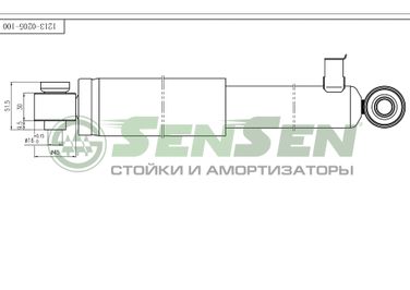 SENSEN 12130205 Амортизатор подвески - 1